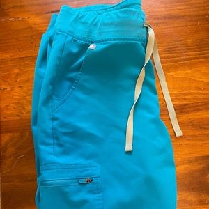 Teal FIGS Joggers Small